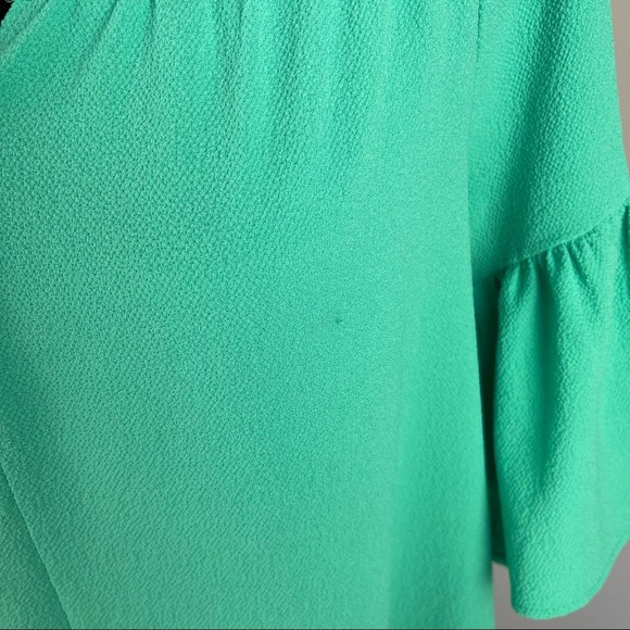 Kaari Blue Women’s off the shoulder Ruffle sleeve blouse top size M - Picture 5 of 8